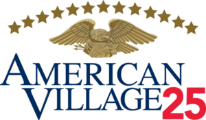 American Village 25th anniversary logo